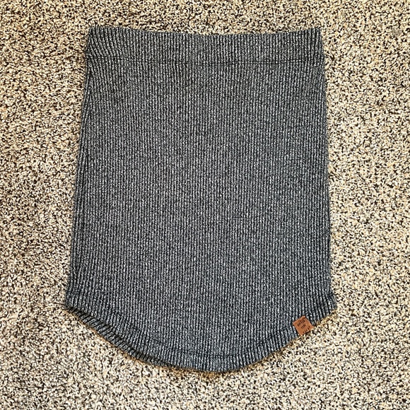 Tight High Waist Grey Mini Skirt - Size M - Picture 1 of 2